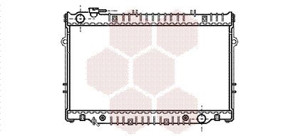 VAN WEZEL Radiaator,mootorijahutus 53002222